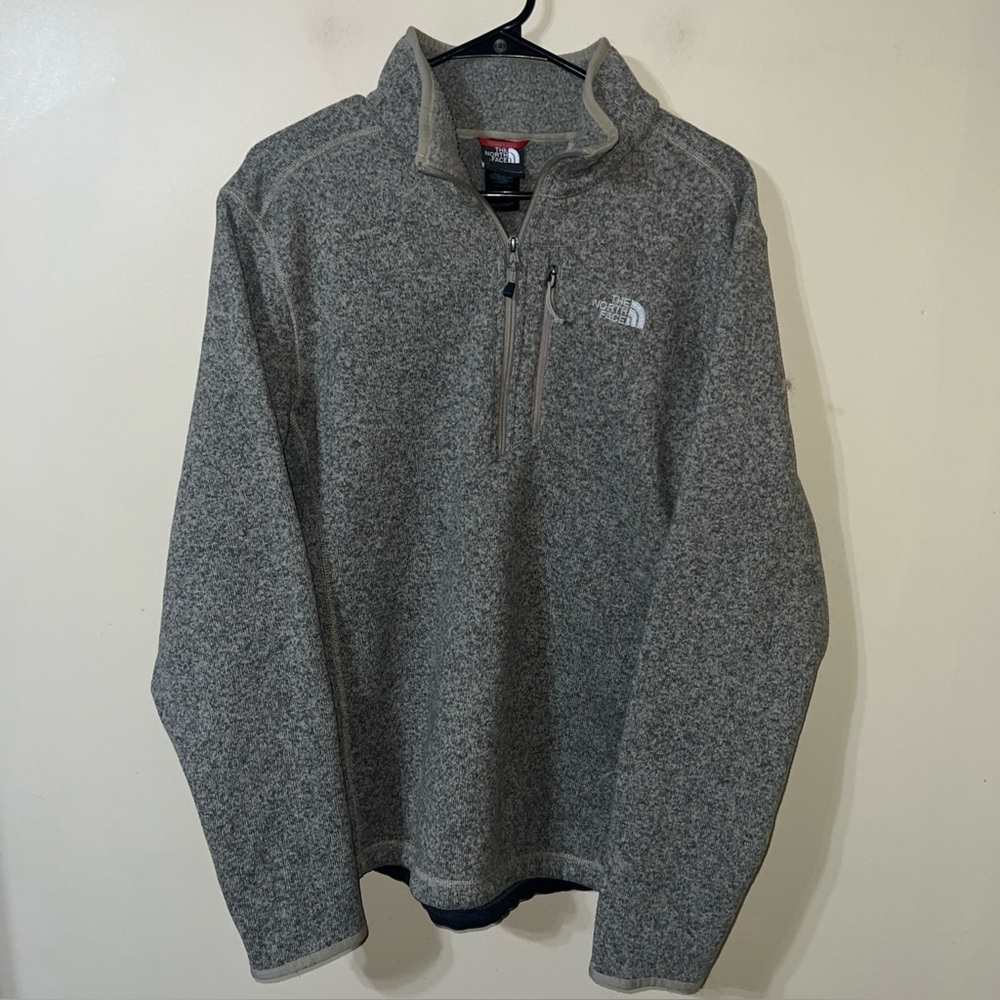 The North Face Beige Half-Zip Jacket | Size XL